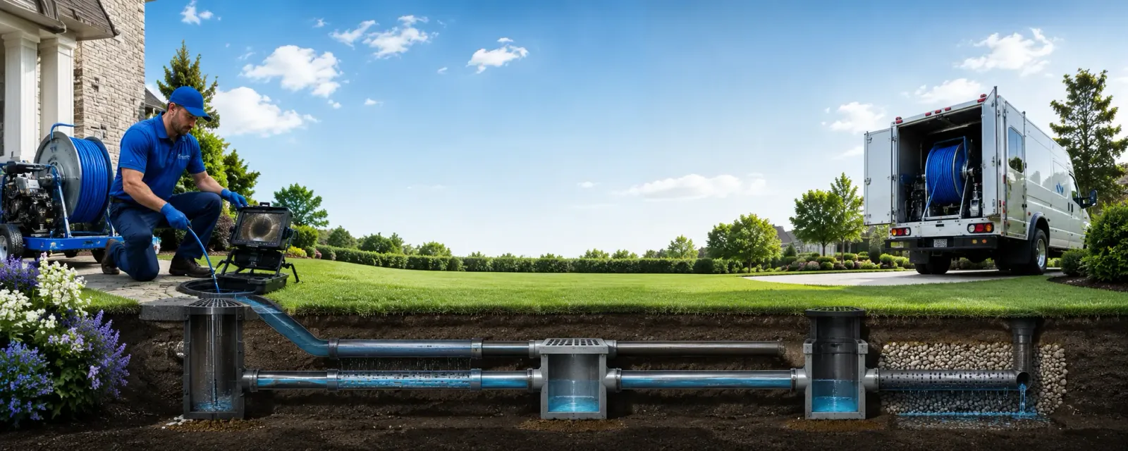 Outdoor drain cleaning information for York Beach, ME